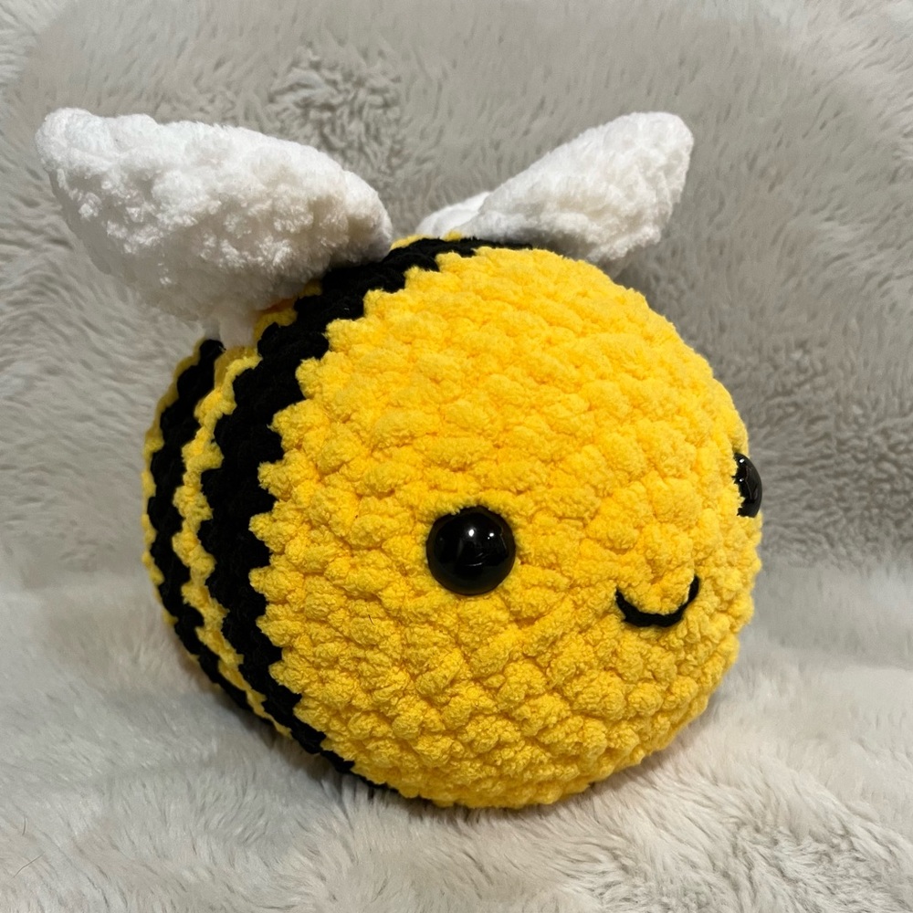 Handmade Crochet Bumblebee Plush - Amigurumi Stuffed Animal
